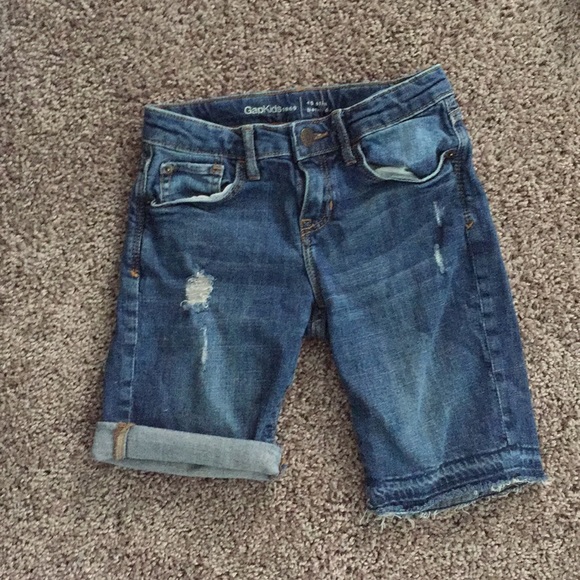 gap kids denim shorts
